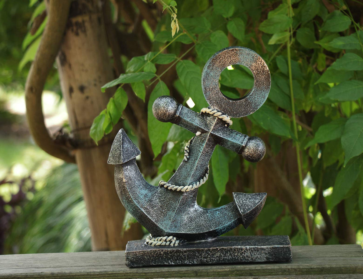 Close-up of Rmdusk resin anchor model showing coastal coloring.