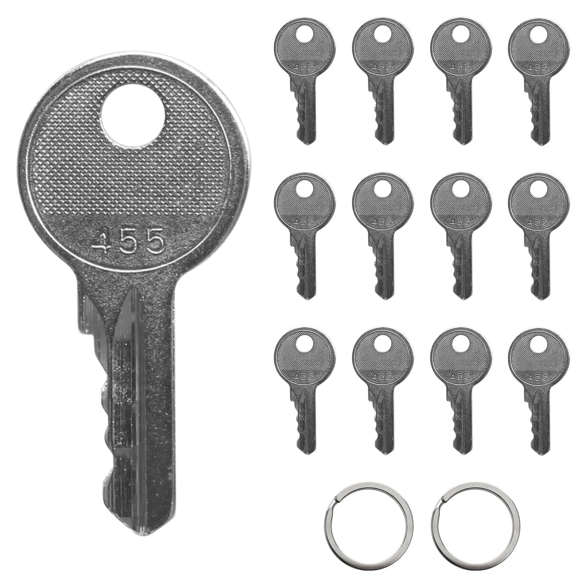 RMSPO 12-pack ignition keys compatible with Genie, Skyjack, Terex for fleet readiness