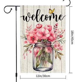 RMXJKIIU burlap flag texture adds rustic outdoor appeal