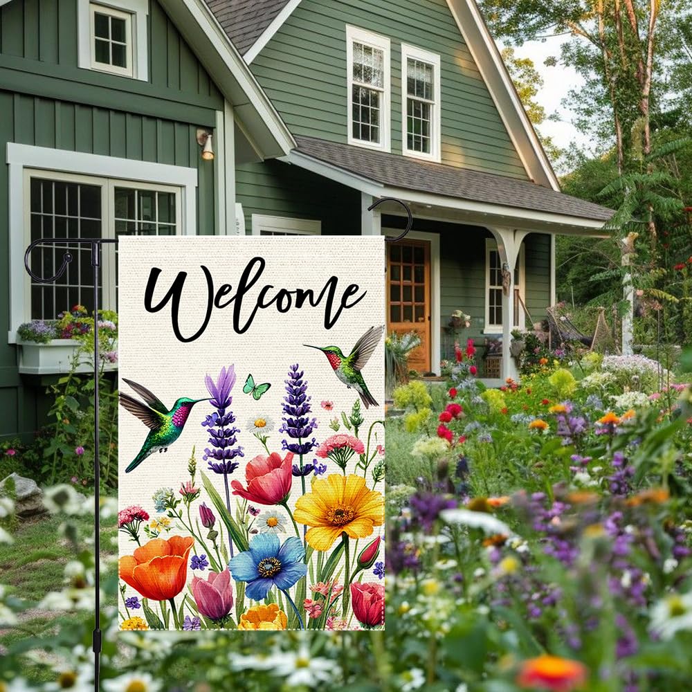 RMXJKIIU floral and butterfly motif adds seasonal atmosphere to exteriors.