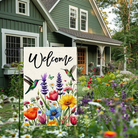 RMXJKIIU floral and butterfly motif adds seasonal atmosphere to exteriors.