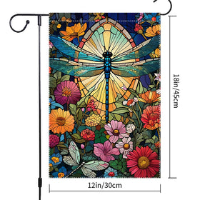 RMXJKIIU garden flag double sided printing for visibility from both sides
