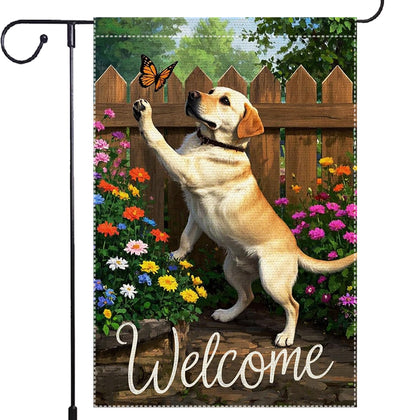 RMXJKIIU Welcome Spring Summer Garden Flag adds seasonal charm to your outdoor space.