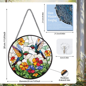 Rngmsi 7-8-inch sun catcher window display reflects light beautifully.
