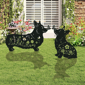 Rngmsi patio decor metal figurine for lawn accents and whimsy