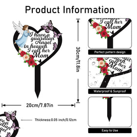 Rngmsi double-sided memorial marker provides durable outdoor remembrance for graves.