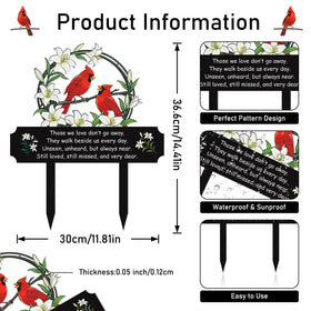 Rngmsi double-stake memorial marker ensures stable placement in soil.