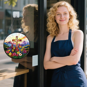 Rngmsi wildflowers sun catcher makes a thoughtful gift for plant lovers.