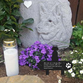 Rngmsi metal grave decor is waterproof and sun-resistant for long-lasting display.