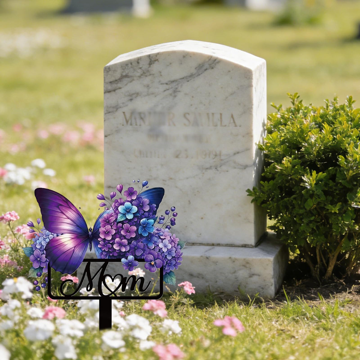 Rngmsi outdoor garden remembrance sign for yards and cemeteries