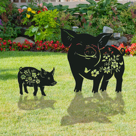 Rngmsi weather-resistant metal stake withstands rain and sun for year-round outdoor use.