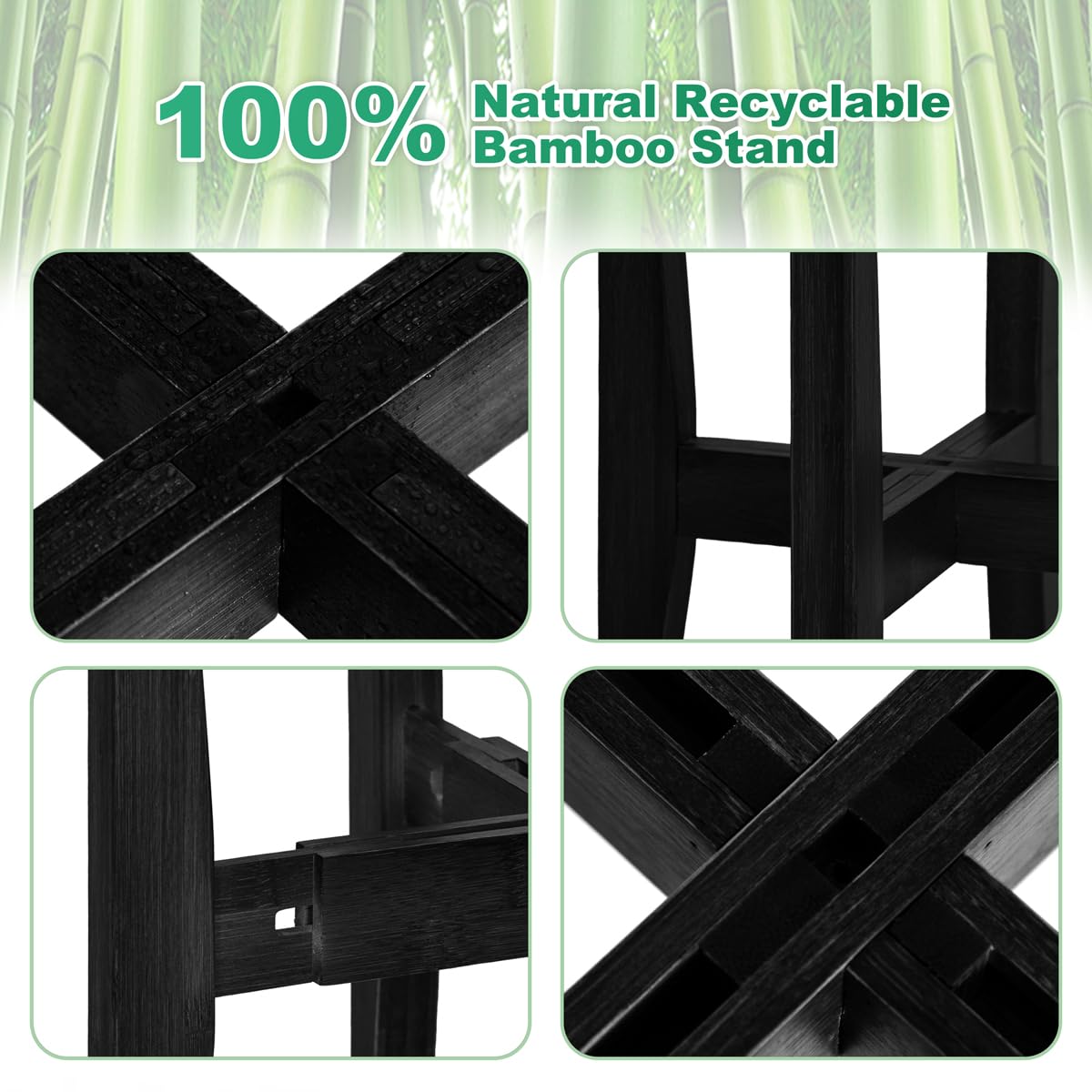 Rnined plant stand easy to assemble for quick setup