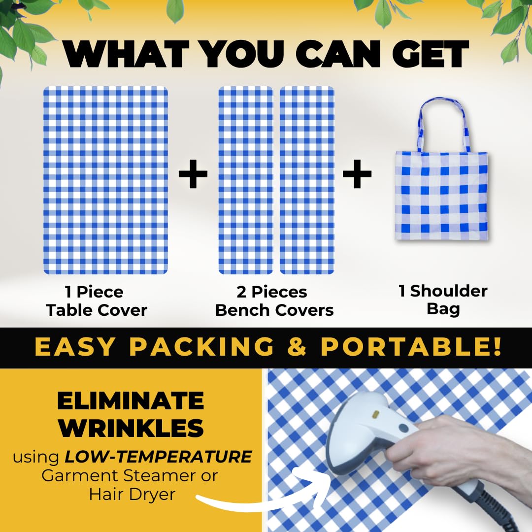RNOONY waterproof inner film keeps tables clean and spills easy to wipe.