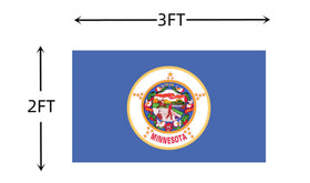 RNRFETU Minnesota flag UV-resistant colors stay vivid in sunlight.