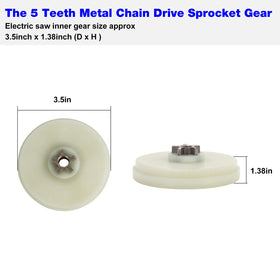 RO6G 107713-01 sprocket gear ABS material ensures durability.