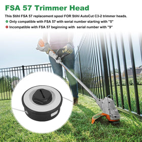 RO6G FSA57 spool nylon line loading demonstrates quick line feeding