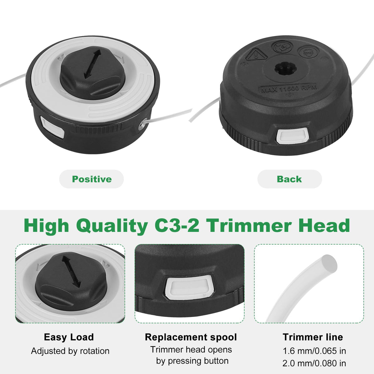 RO6G FSA57 spool made of durable metal and impact-resistant plastic