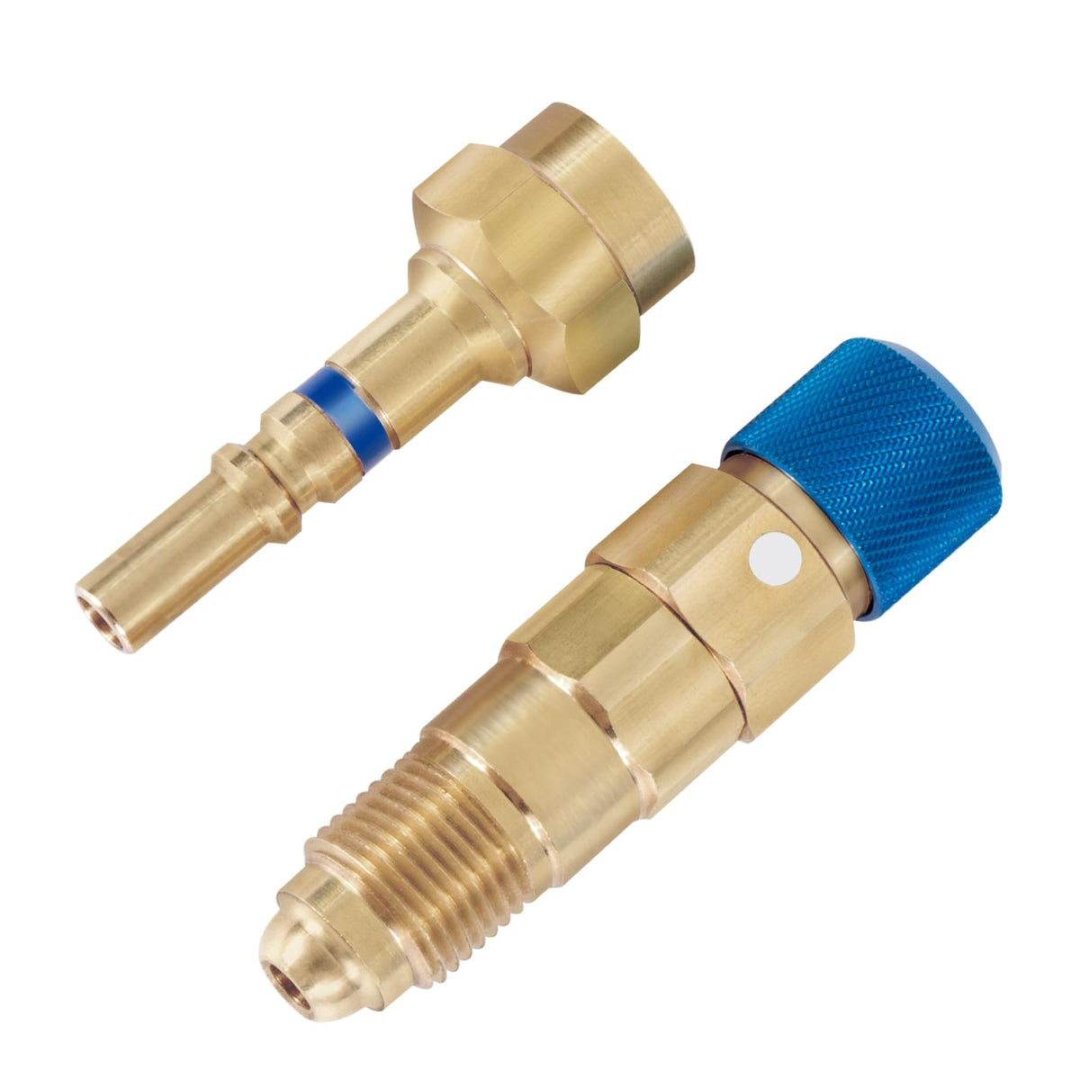 RO6G QDB33 argon hose quick connect showing fast attachment for gas lines