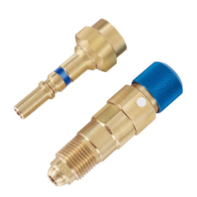 RO6G QDB33 argon hose quick connect showing fast attachment for gas lines