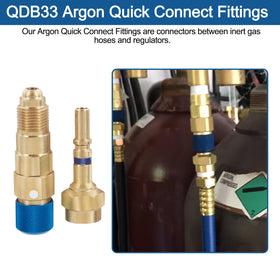 RO6G QDB33 brass regulator for argon gas with durable construction