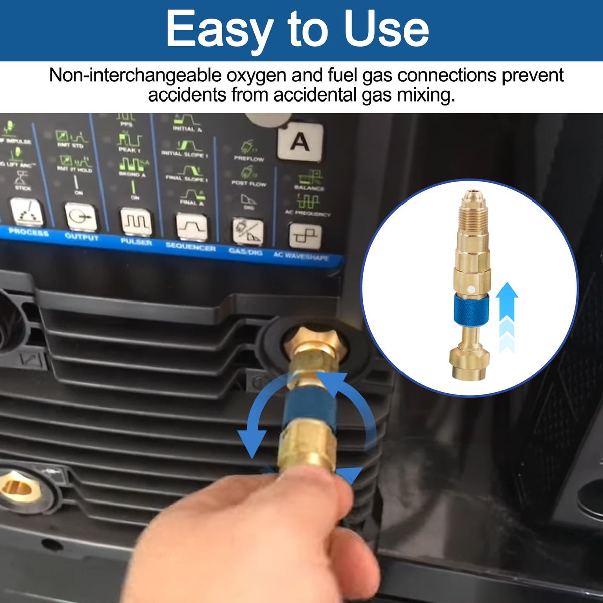 RO6G QDB33 color-coded fittings reduce mix-ups in setup