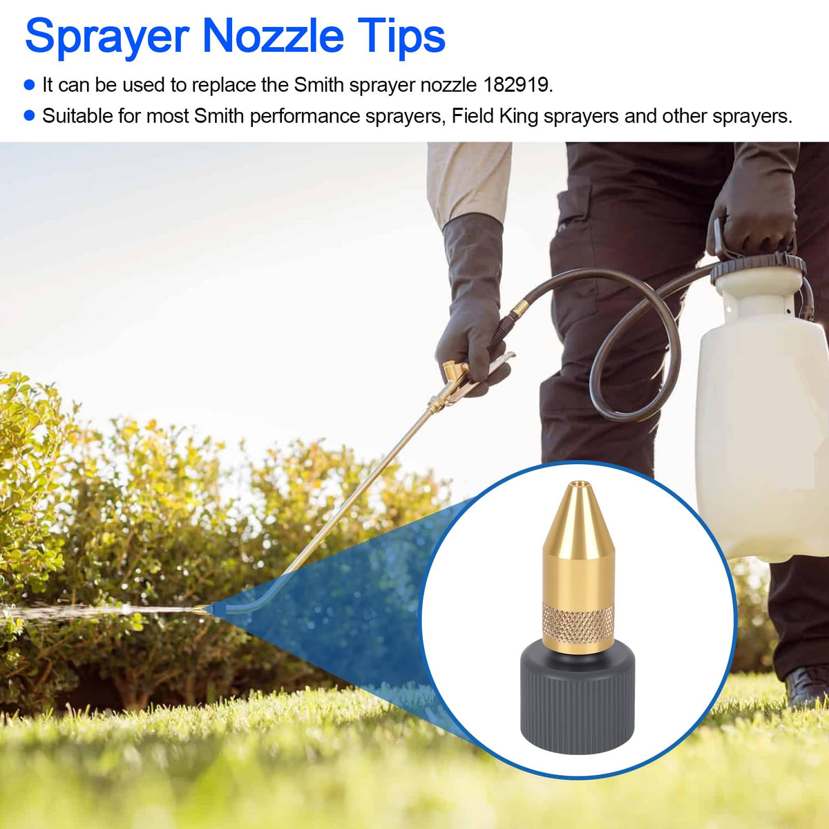 RO6G Smith NL400 compatible backpack nozzle for reliable coverage.