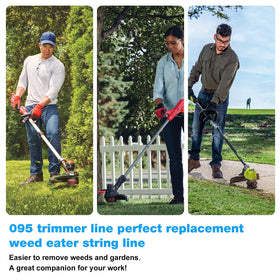 RO6G weed wacker string 5lb spool delivering durable performance for heavy lawn edges