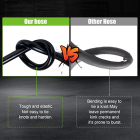 ROADFAR hose rated at 6000 PSI supports heavy-duty washing