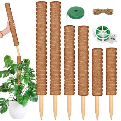 ROADPLUM coco coir pole 21-7in in pot upright support