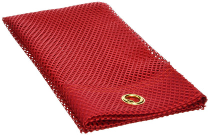 RoadPro 2424G red mesh flag with metal grommets for outdoor warning visibility.