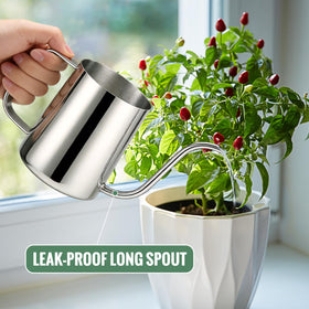 Roamall long-spout design enables precise root watering in tight spaces.