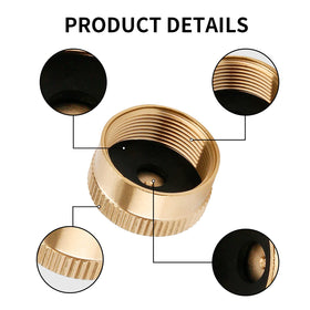 Roastove solid brass construction resists corrosion for outdoor use.