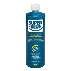 Robarb GLB Super Blue Pool Clarifier being poured to speed clarity.