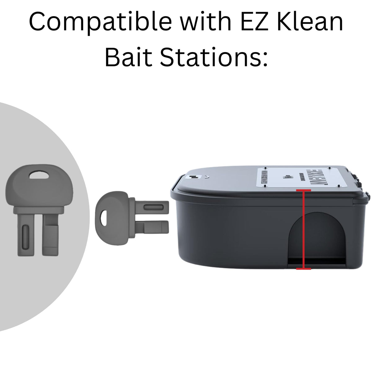 Robby's Cloud Exterminator's Choice green bait box key keeps bait secured