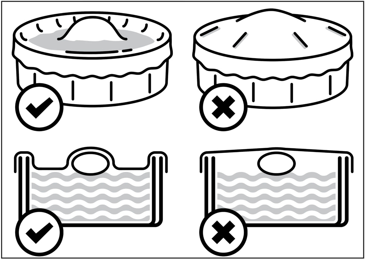 Robelle cover floats loosely on water and adapts to large top rails.