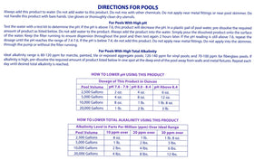 Robelle pH Down used with a running pool filter for stable water balance.