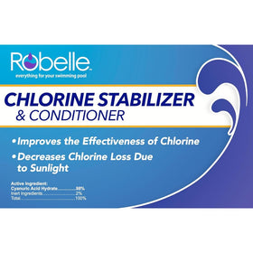 Robelle label showing 40–100 ppm range for stabilization