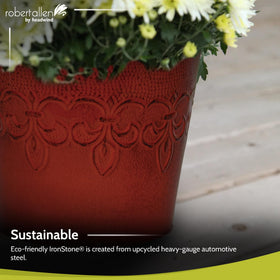 Robert Allen indoor outdoor use planter shown in flexible placement.