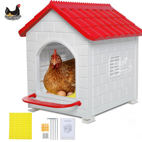 Rockever Nesting Box with waterproof roof keeps interior dry and protected.