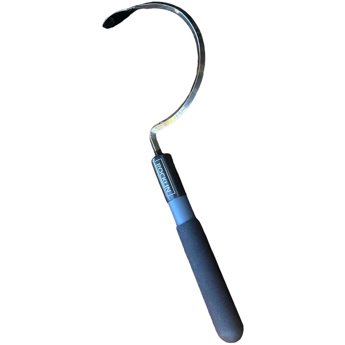 Rocklin Industry Cobra Hook blade closeup shows a sharp, durable stainless edge.