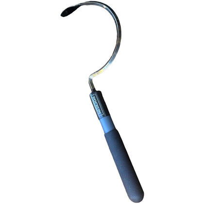 Rocklin Industry Cobra Hook blade closeup shows a sharp, durable stainless edge.