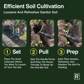 Rocklin Industry Cobra Hook used in packed clay soil for easy penetration.
