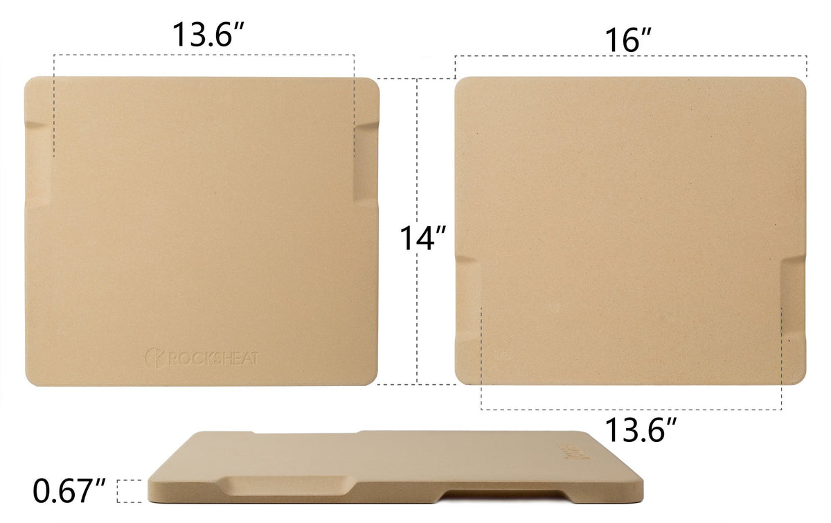 ROCKSHEAT easy-to-clean surface simplifies post-bake cleanup.