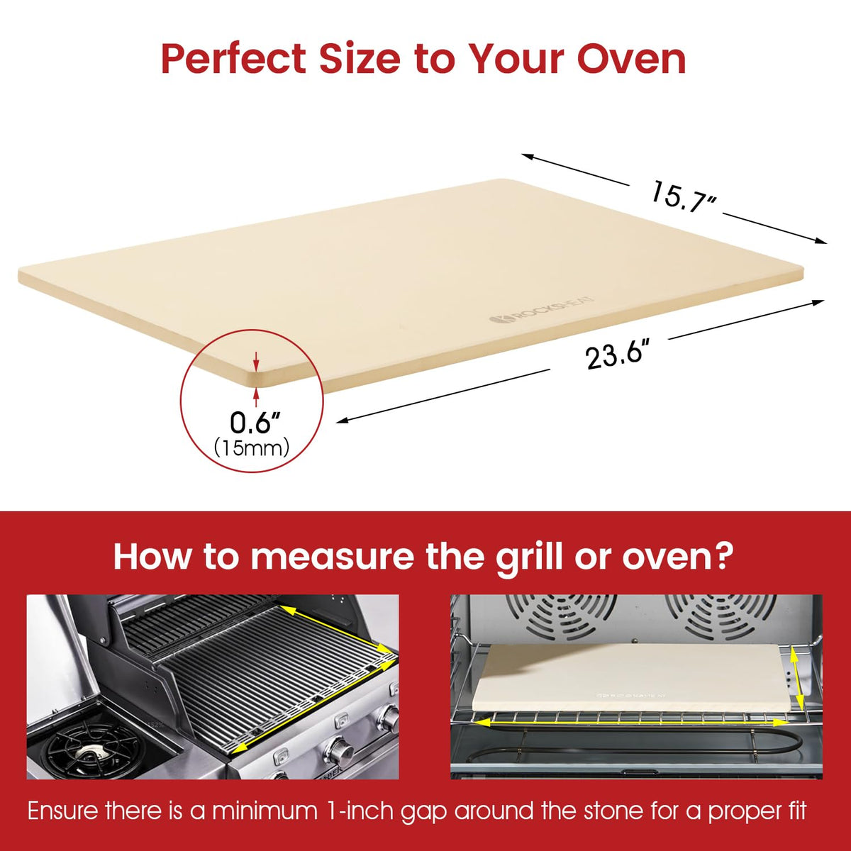 ROCKSHEAT pizza stone in oven and grill delivers crispy crust