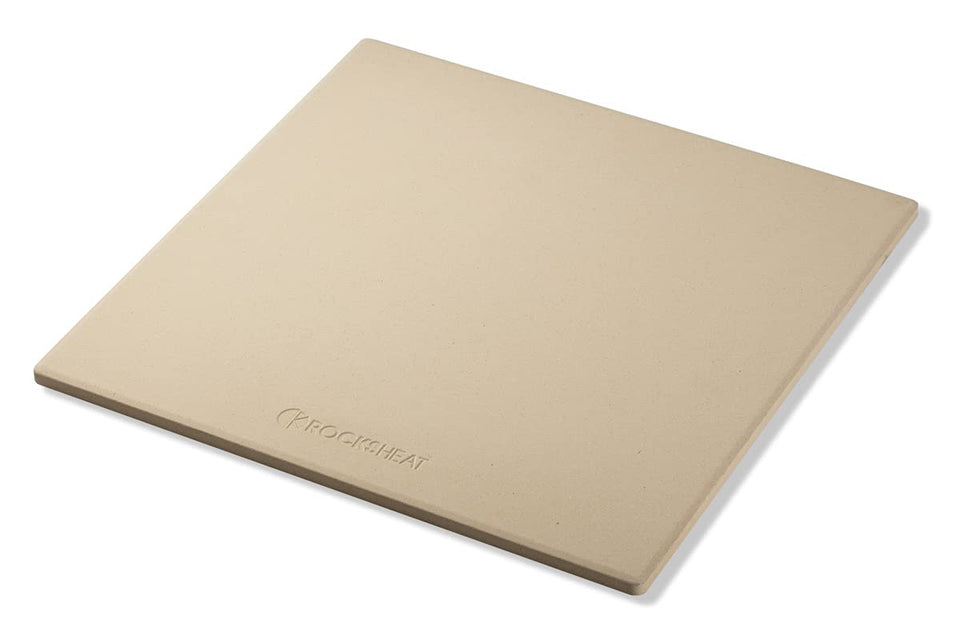 ROCKSHEAT square cordierite pizza stone for even heat and crispy crusts.