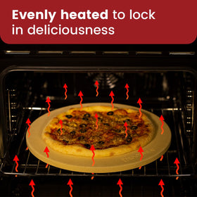 ROCKSHEAT stone on oven or grill delivering versatile baking results.