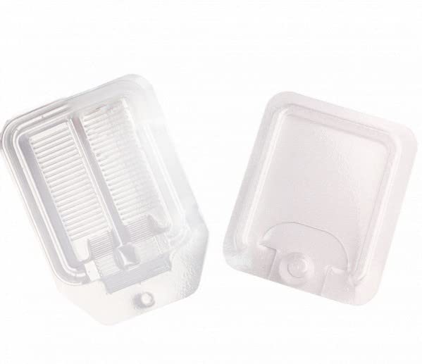 Rockwell Labs bait plate station with a clear, low-profile design for discreet placement and containment.