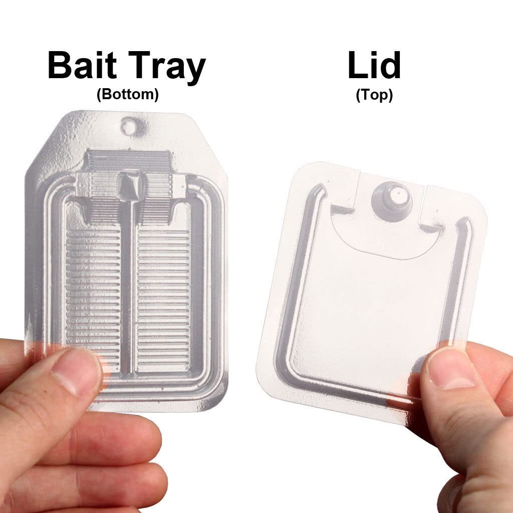 Rockwell Labs bait plate station shown as refillable, offering flexible disposal and reuse options.