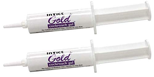 Rockwell Labs Invict Gold gel bait tube with plunger for precise indoor/outdoor use.