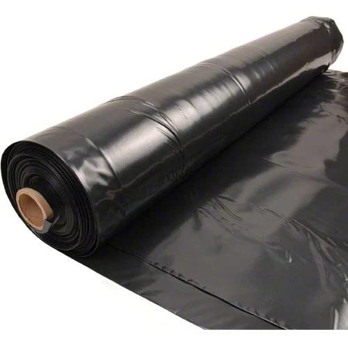 Rocky Mountain Goods 4mil black plastic sheeting for weed barrier and weather-ready ground cover